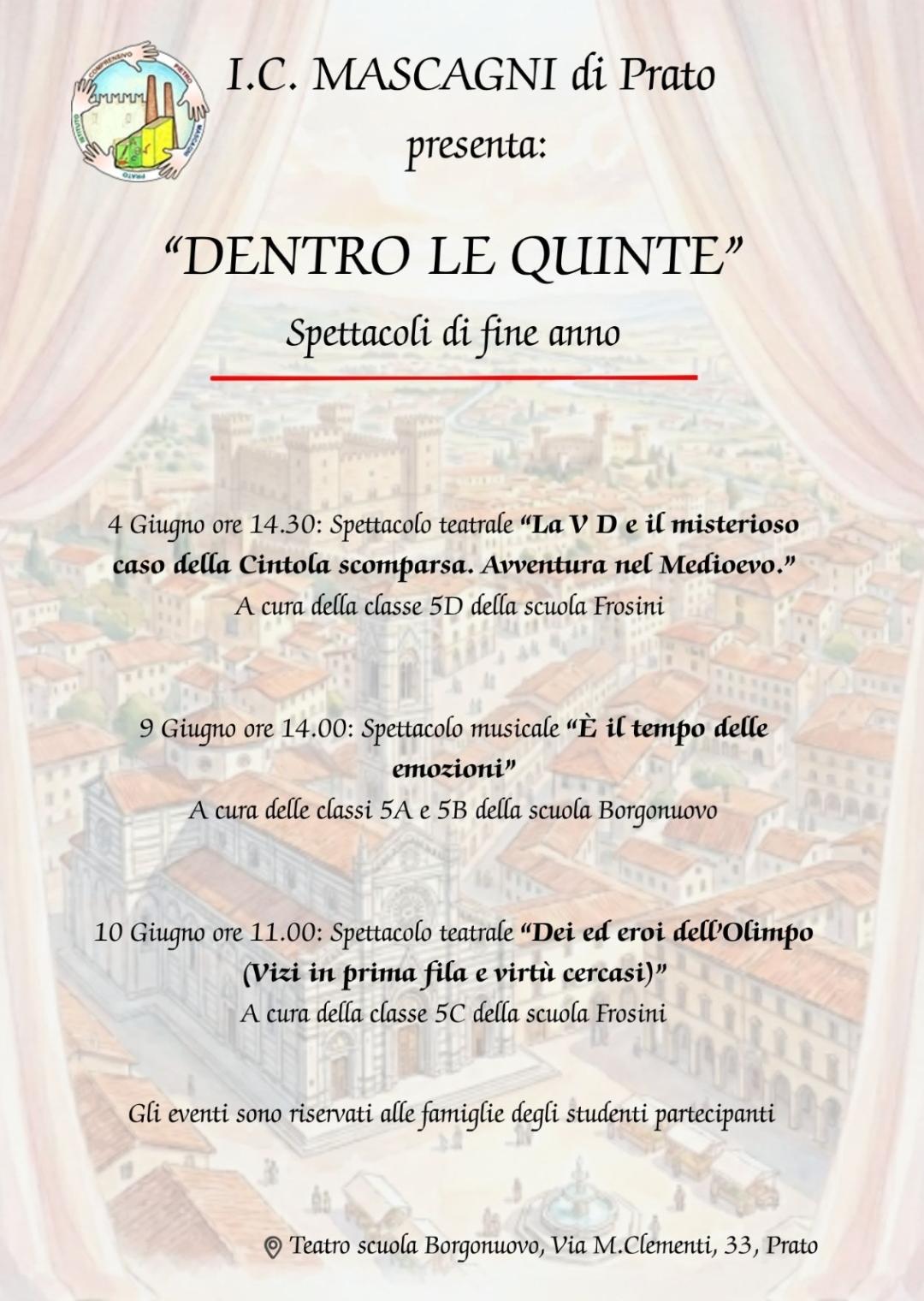 spettacoli classi quinte