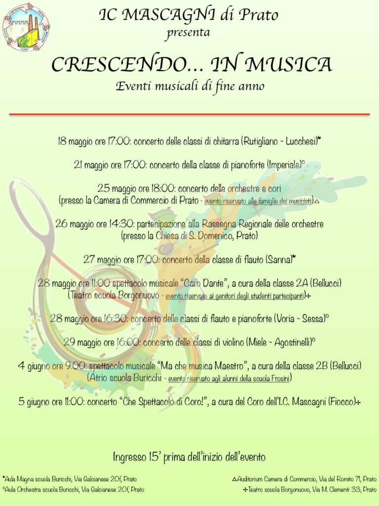 eventi musicali maggo 2026